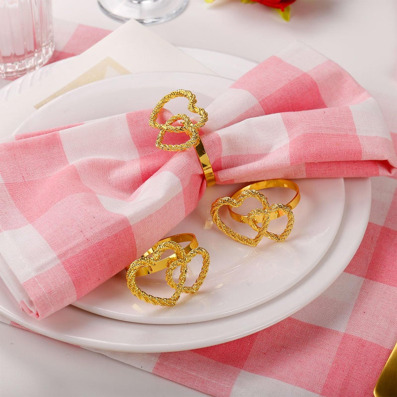 wonlex Easter Napkin Rings Set of 8, Bunny Napkin Ring Holders for Easter Celebration, Festive Rabbit Serviette Buckle Holder for Party Decorations, Ceremony Table Dinner - Image 4