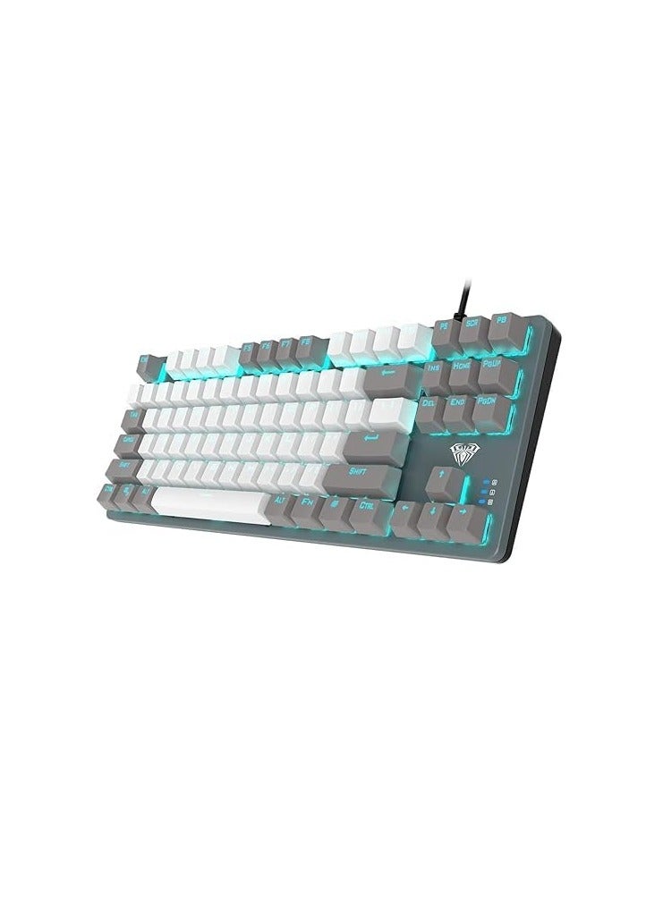 AULA F3061 Membrane Gaming Keyboard + Mouse Combo – Grey - Image 1