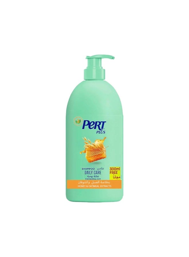 Pert Plus Daily Care Shampoo For Normal Hair With Honey & Oatmeal Extract 1000ml