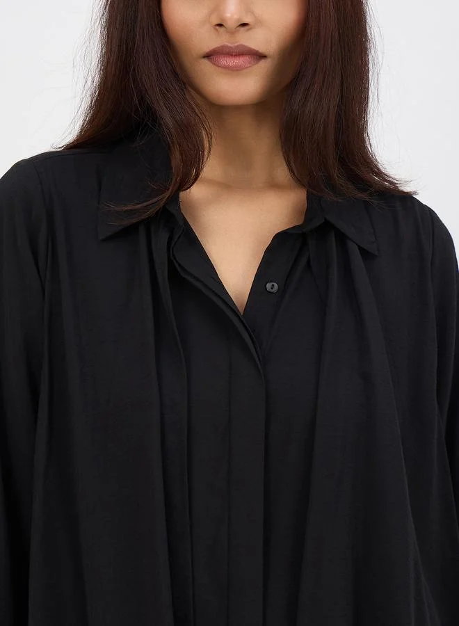 Femmella  Women Black Asymmetric Top with Trousers Co-Ords for Women | Best Price UAE
