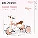 Bautia Kids Tricycle for Toddlers 13 with Push Handle 5 in 1 Baby Balance Bike Toy for 14 Years Old Boys Girls Gift with Removable Pedals No Parent Steering Version - Image 4