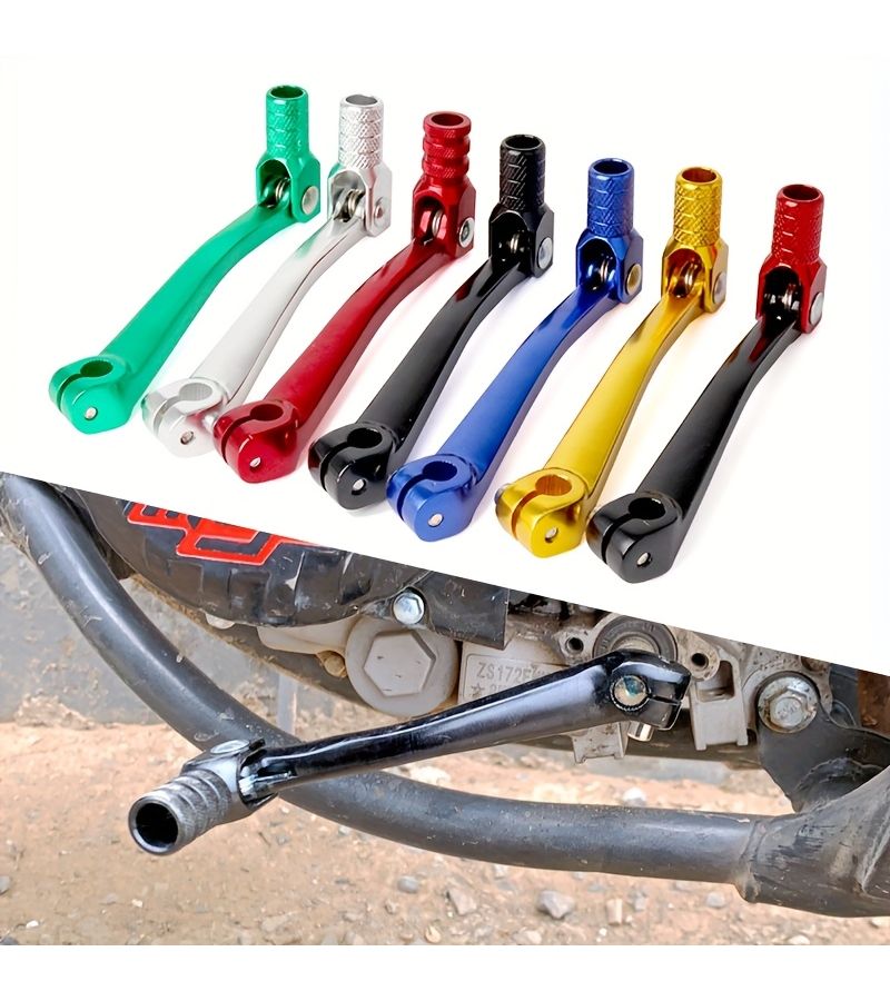 Blue CNC Folding Gear Shift Lever For KTM Suzuki Yamaha ATV Dirt Bike 125 250cc - Image 1