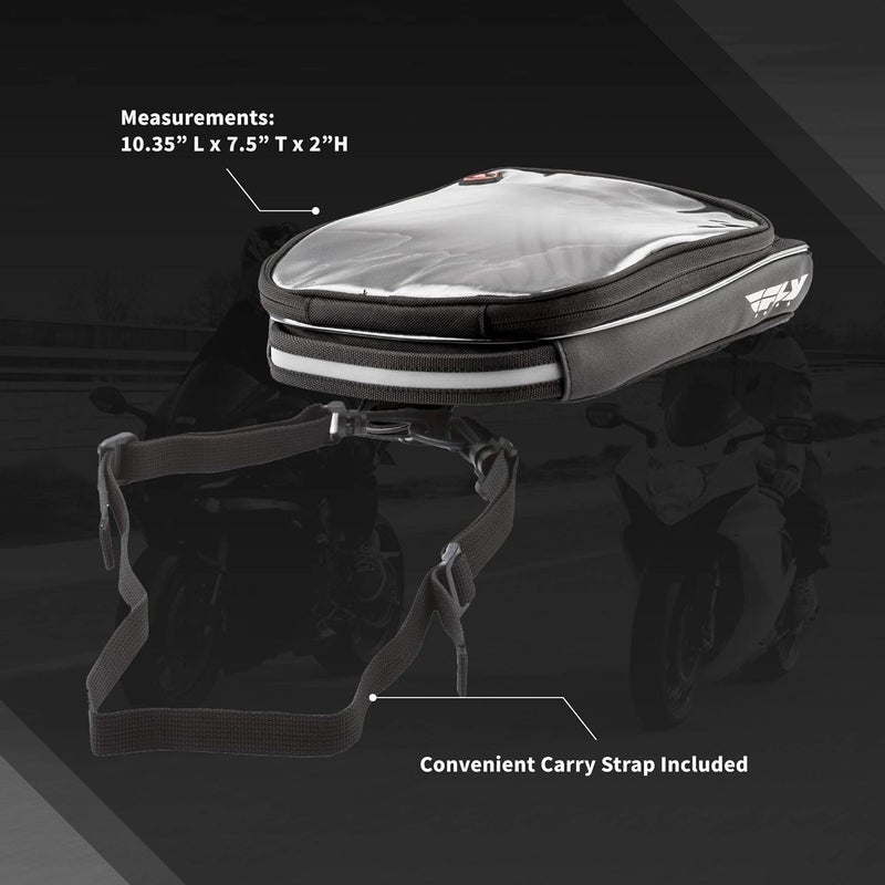 Fly Racing Street Mini Tank Bag - Black - Image 4