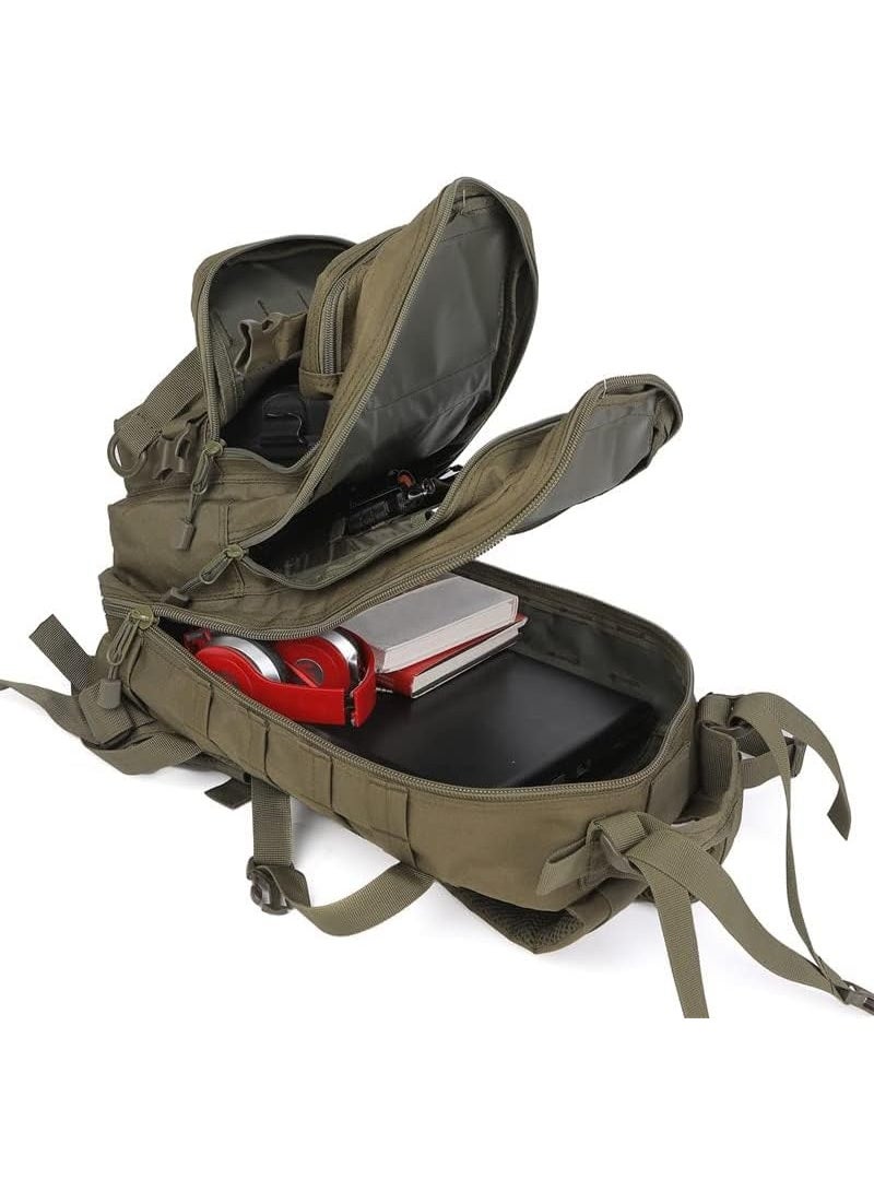 Bukela Small Military Tactical Backpack 30L Assault Backpack Tactical Bag for Outdoor,Hiking, Camping Travel (Green) - Image 3