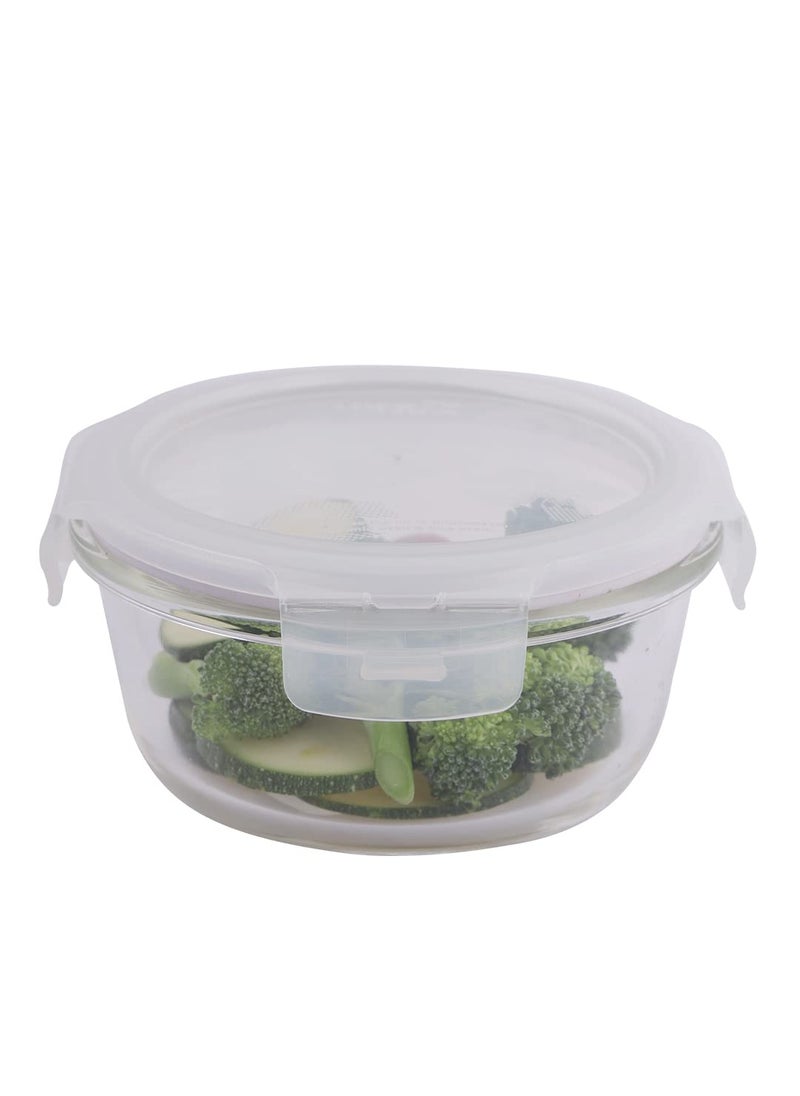 LOCK & LOCK - Lock&Lock Euro Round Bake and Store Container, 380ml, Transparent - Image 1