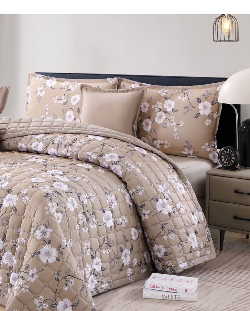 Brides Double bed comforter set, 6 pieces, floral pattern, size 250 * 230 cm - Image 2