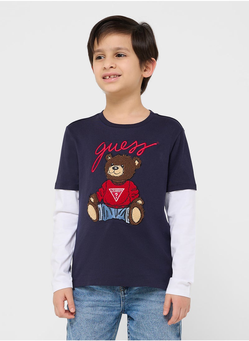 GUESS Kids  Graphic Print T-Shirt  - Image 1