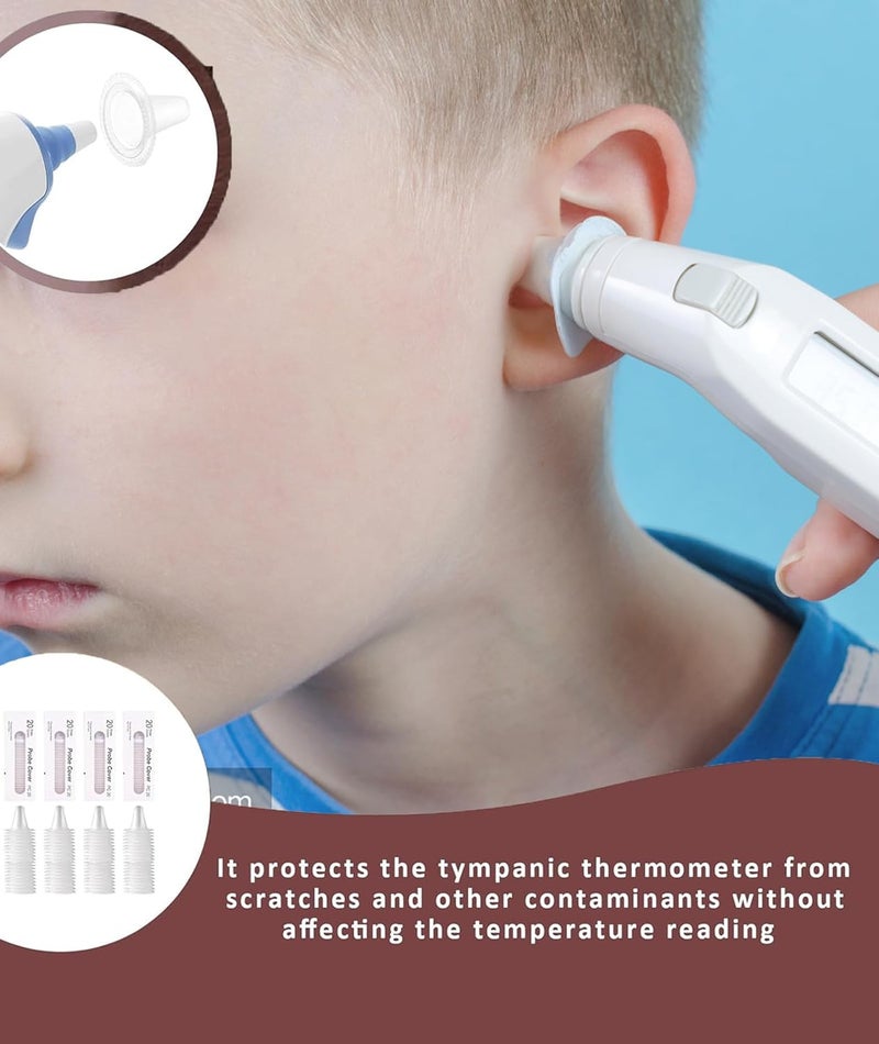 Buildcon Disposable Ear Thermometer Covers, Hygienic Probe Covers for Accurate Temperature Measurement, Compatible with Various Ear Thermometers, Ideal for Home and Clinic Use (80) - Image 5