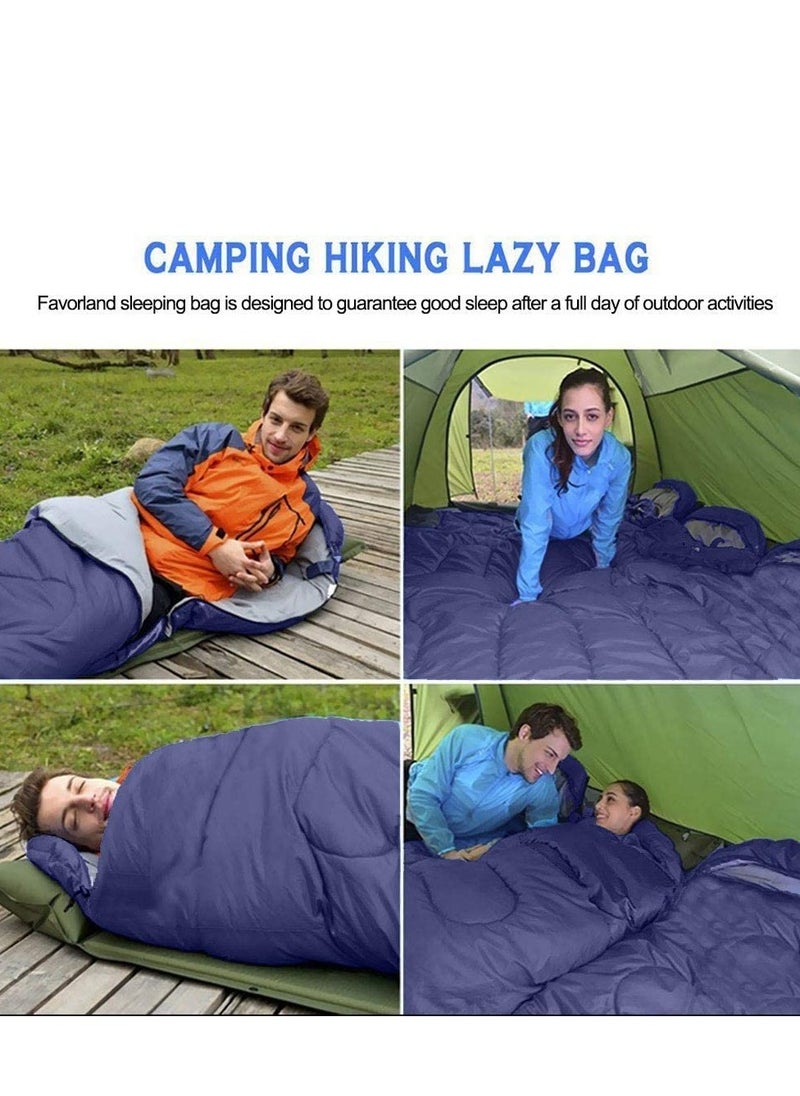 Cool Baby COOL BABY Sleeping Bag, Lightweight Sleeping Bags for Kids Adults Girls Women, Cotton Hollow Filled 5-20 Degree  - Image 4