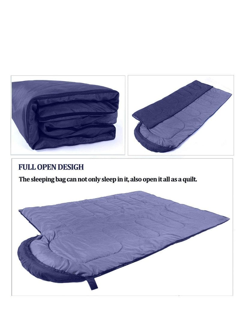 Cool Baby COOL BABY Sleeping Bag, Lightweight Sleeping Bags for Kids Adults Girls Women, Cotton Hollow Filled 5-20 Degree  - Image 3