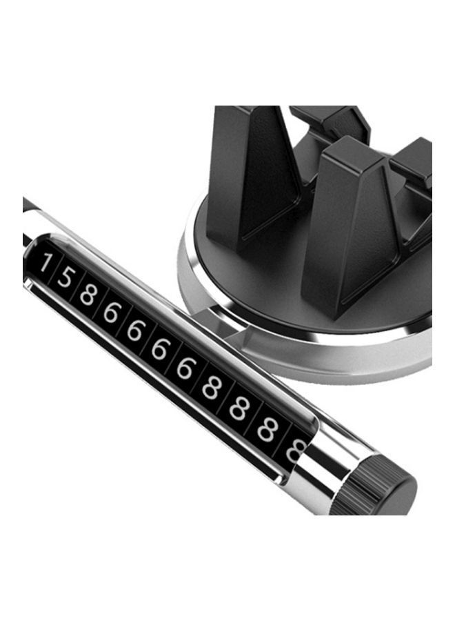 NIBEMINENT Mobile Phone Car Mount Silver/Black - Image 2