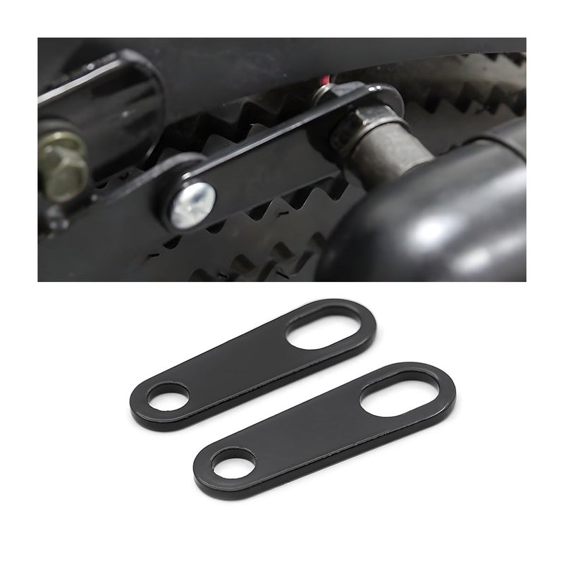 JNNJ 2 Pieces Motorcycle Indicator Lamp Holder, Motorcycle Rear Indicator Shock Absorber Mounts, Universal Metal Motorcycle Rear Indicator Light Holder Accessories (Black/6.8 cm) - Image 1