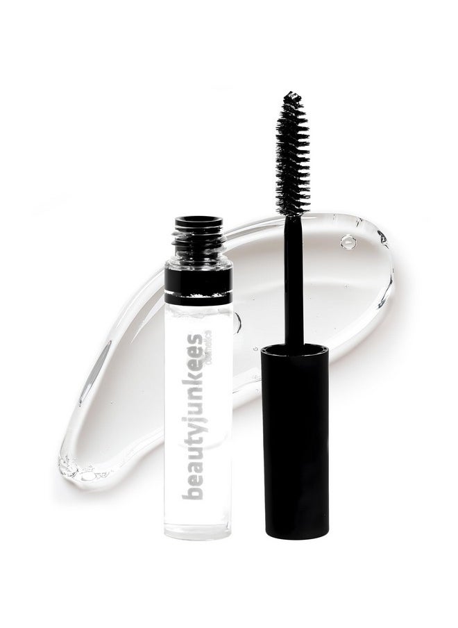 Beauty Junkees Clear Eyebrow Gel with Brush - Beauty Junkees Clear Eye Brow Gel Clear Eyebrow Setting Gel, Brow Glue for Eyebrows, Brow Mascara, Brow Lift, Brow Tamer, Gel Para Cejas Transparente, Paraben Free  - Image 1