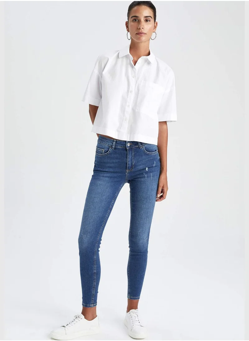 DeFacto Woman Skinny Fit Denim Trousers