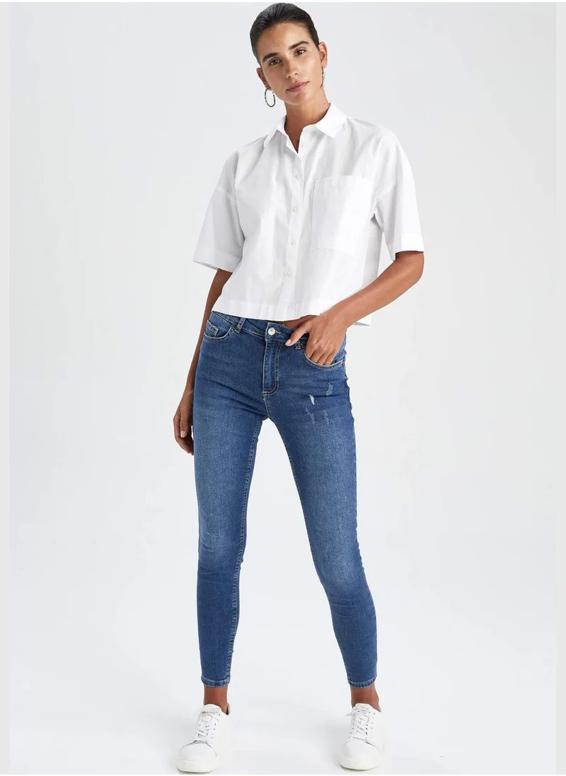 DeFacto Woman Skinny Fit Denim Trousers