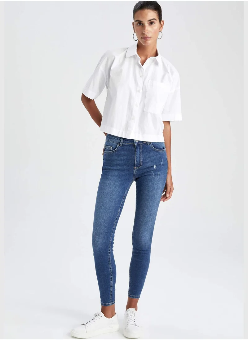 DeFacto Woman Skinny Fit Denim Trousers