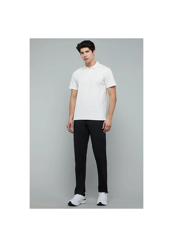 R&b Jacquard Polo T-Shirt with Short Sleeves