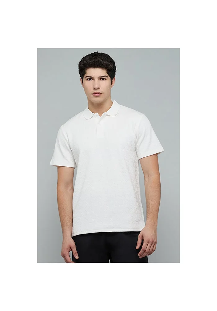 R&b Jacquard Polo T-Shirt with Short Sleeves