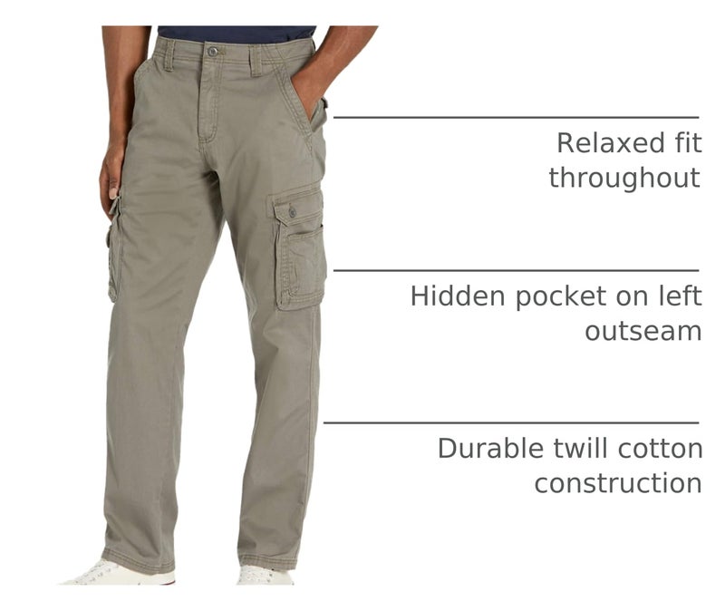 LEE Wyoming Relaxed Fit Cargo Pant, Sagebrush, 33W x 32L - Image 4