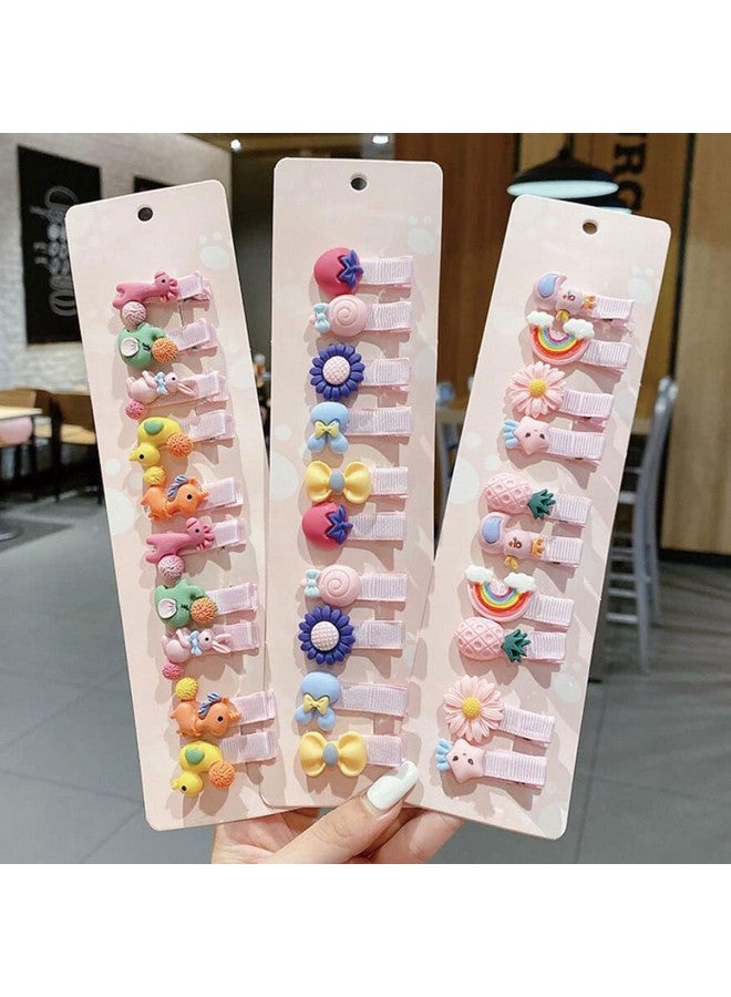 FZBNSRKO 40pcs Assorted Hair Clips - Cute Animal, Flower and Fruit Patterns for Infants, Toddlers and Children (Mixed Colors) - Image 5