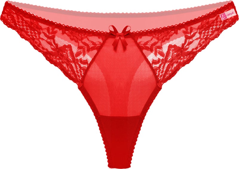 Liona Red Color Lace Women's G String  - Image 1