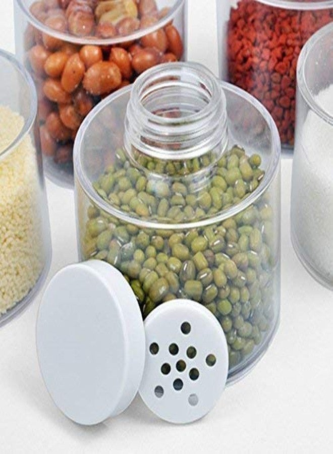 Ostin 6 Pcs Stackable Spice Tower Set, Transparent Seasoning & Herb Containers with Freshness Seal for Kitchen Organization Tool. - Image 3