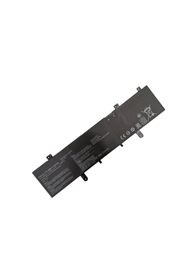 Terabyte 11.55V 3727mAh 42Wh B31N1632 3ICP5/57/81 0B200-02540000 Replacement Laptop Battery for ASUS Vivobook 14 X405 X405U X405UA - Image 1