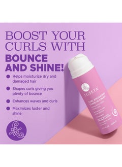 L LUSETA Luseta Curl Defining Cream Enhances Waves and Curls Hydrating and Moisturizing Leave in Cream for Curly Hair Frizz Control Add Shine Sulfate Free 5.07 oz  - Image 3