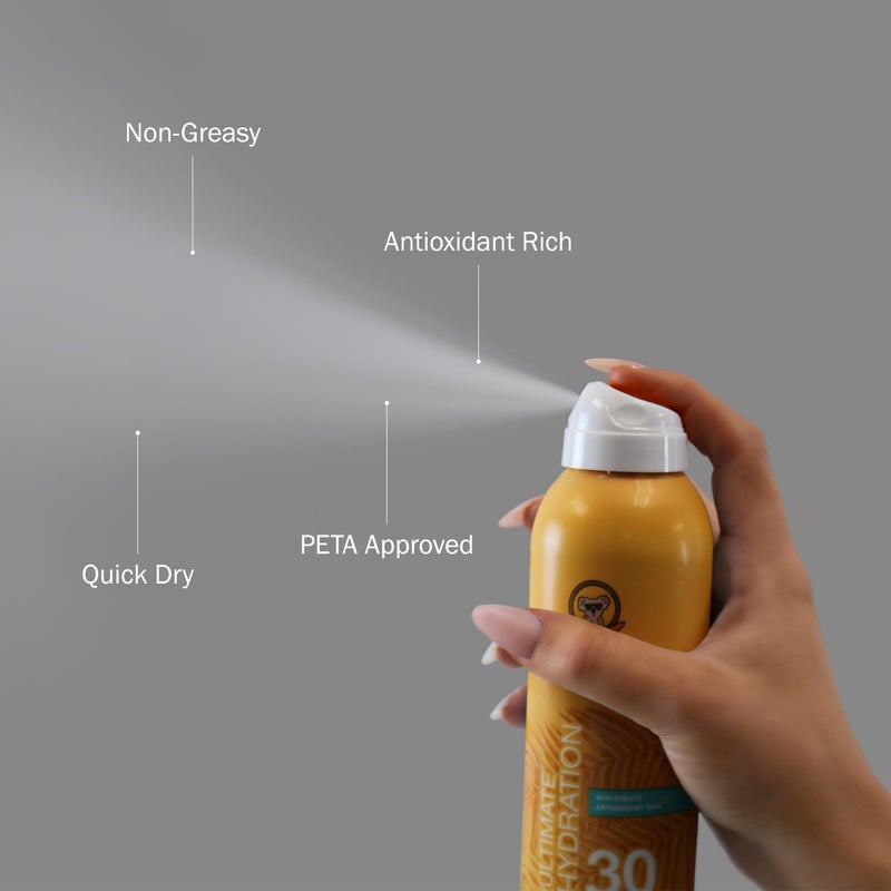 Australian Gold Continuous Spray Sunscreen SPF 30, 6 Ounce Dries Fast Broad Spectrum Water Resistant Non-Greasy Oxybenzone Free Cruelty Free - Image 1