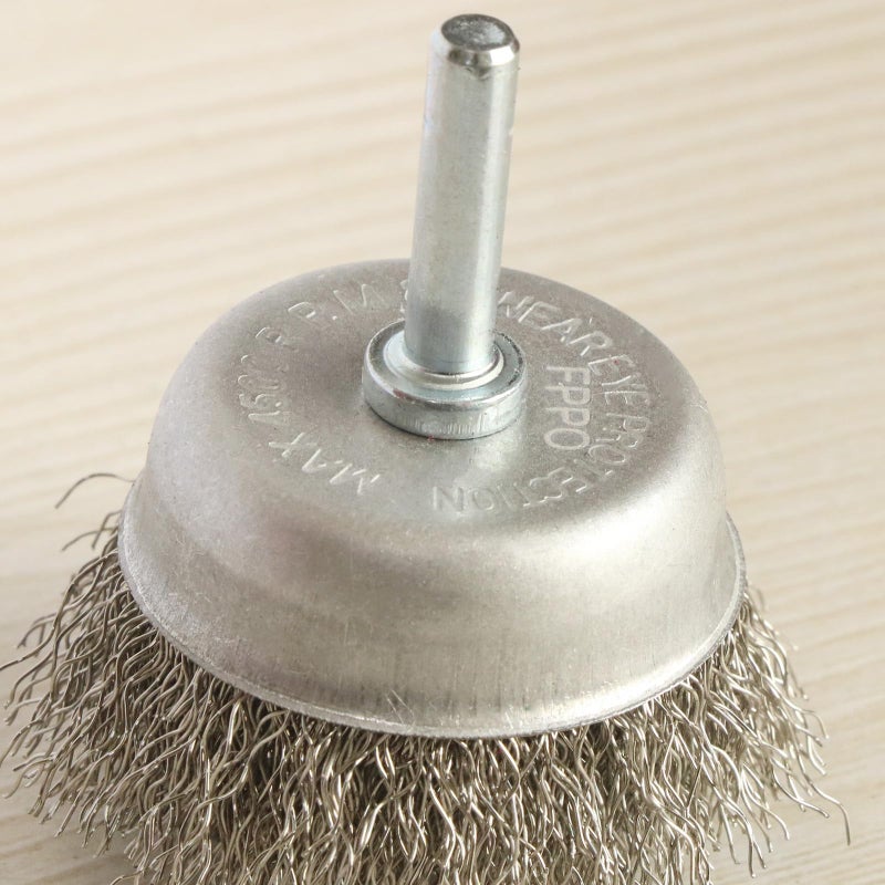 FPPO 7PCS Stainless Steel Wire Wheel Brush, Coarse Crimped Cup Brush and End Brush Kit,Wire Brushes for Use in Machines - Image 5