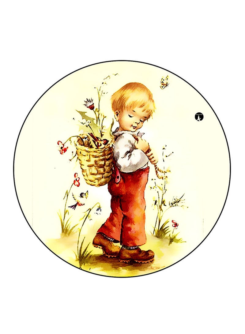 RKN Vintage Art Printed Mouse Pad Multicolour