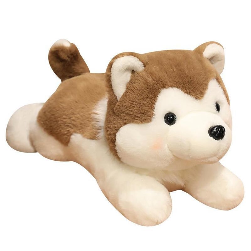 GracesDawn Stuffed AnimalsDog 118Super Soft Husky Doll Cartoon Cute Dog Plush Toys Ideal Gift for Kids Light Brown - Image 3