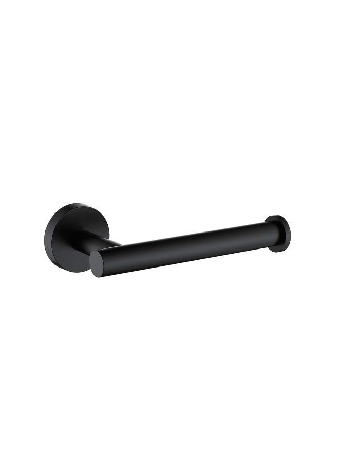TASTOS Matte Black Toilet Paper Holder SUS304 Stainless Steel, Modern Round Tissue Roll Holders Wall Mount, Toilet Paper Roll Dispenser Bathroom 5 inch TP Holder for Kitchen Washroom - Image 1
