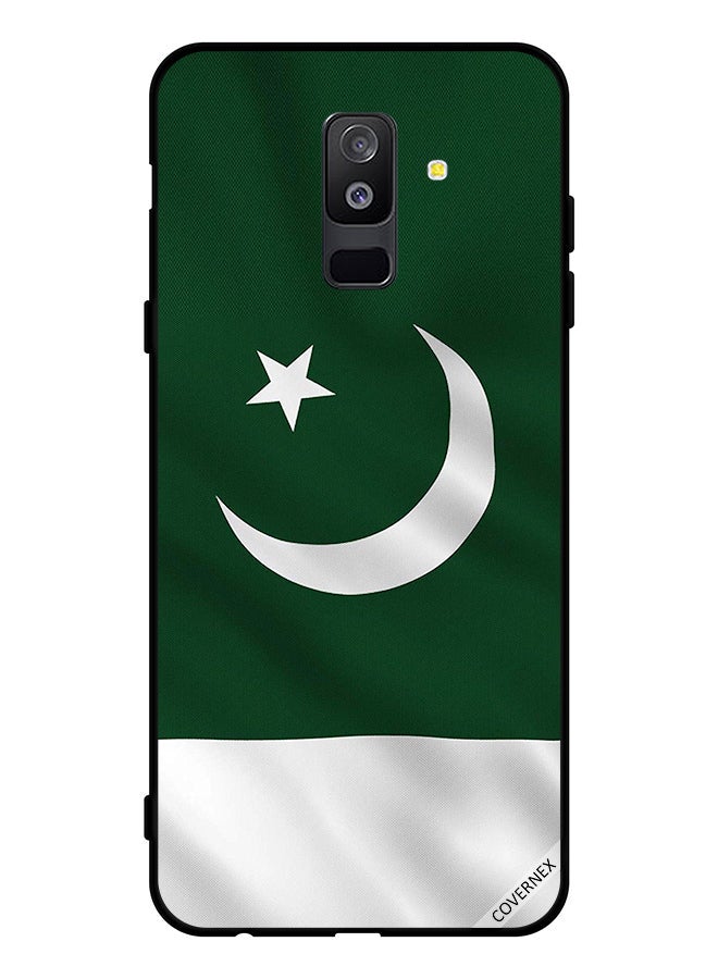 Covernex Protective Case Cover For Samsung Galaxy A6 Plus (2018) Pakistan Flage Vertical - Image 1