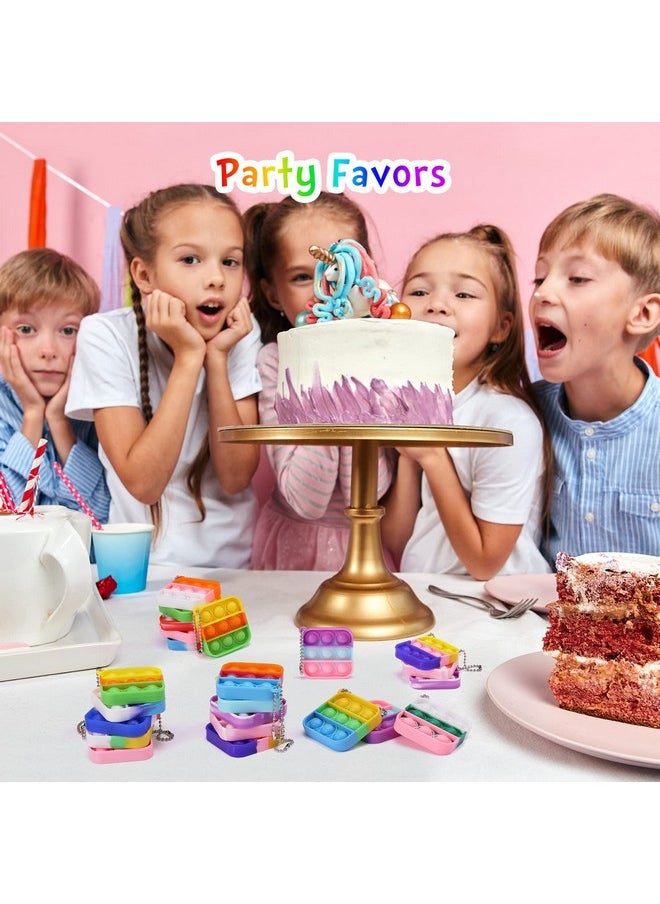 PICcircuit Dinosaur Party Favors Dinosaur Keychains Kids Party Favors Fidget Toys Bulk 30 Pack Mini Pop Fidget Keychain Its, Dino Party Favors for Kids 4-8 Children Mini Supplies It Small Birthday Decorations  - Image 4