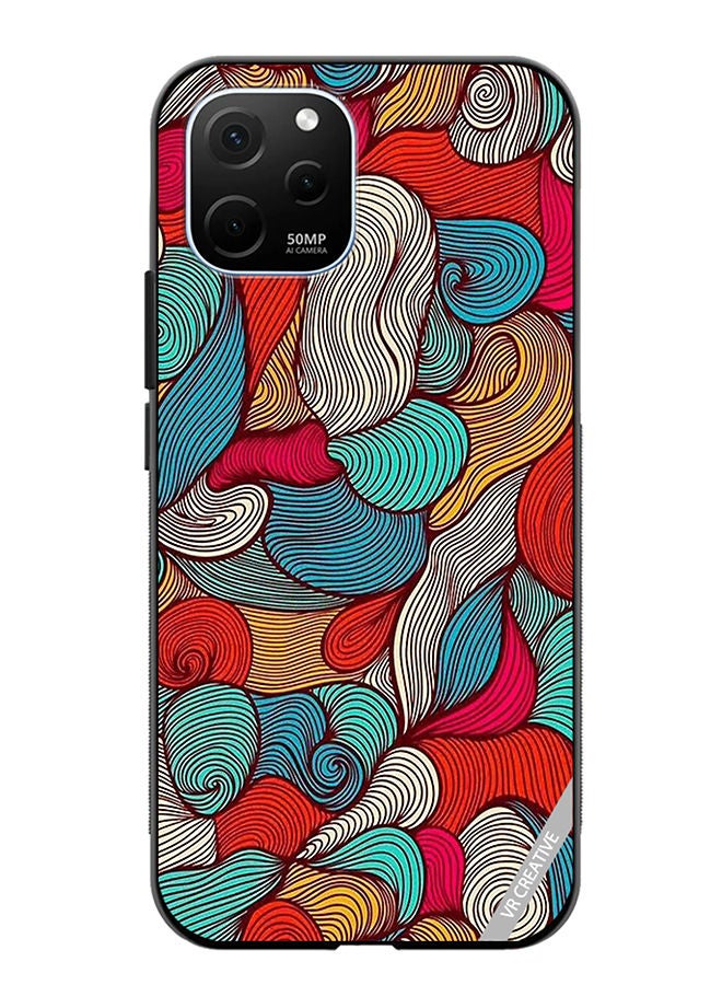VR CREATIVE Protective Case Cover For Huawei Enjoy 50z Flower Design Multicolour - Image 1
