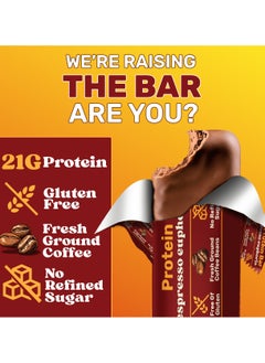 Soul Pantry Espresso Euphoria Protein Bar, 60g x 3 bars | 21g Whey Isolate, Fresh Coffee, Organic Oats, Flax Seeds & Rosemary | Sugar-Free, Gluten-Free, High Protein Snack  - Image 5