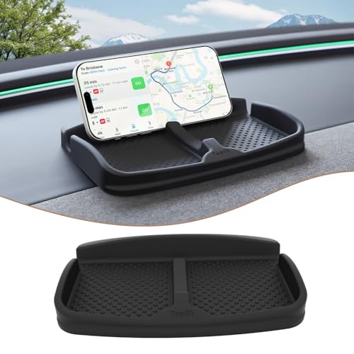 ThinSGO Anti-Slip Car Dash Grip Pad for Cell Phone, Keychains, Sun Glasses,Stand for Navigation Cell Phone (Black) - Image 1