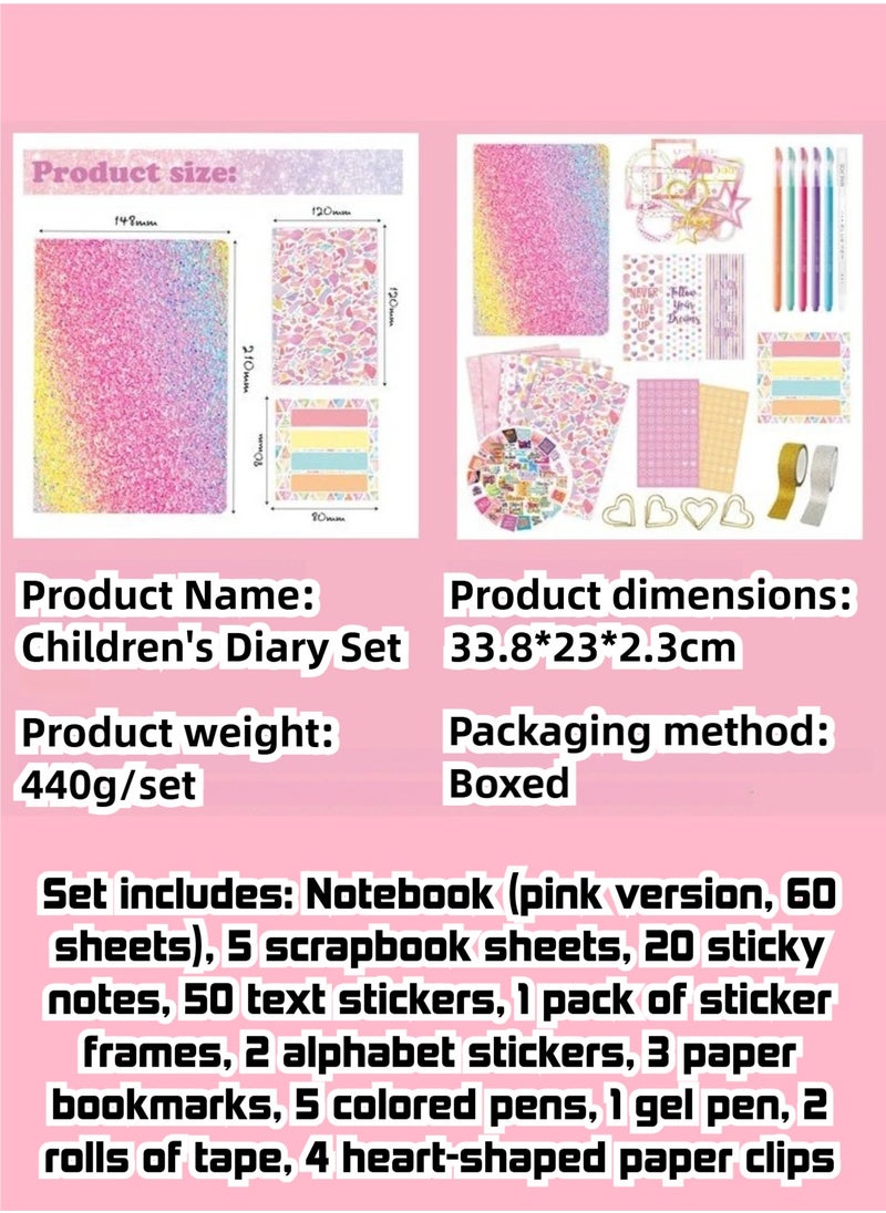 Generic - DIY Journal Kit for Girls, Scrapbook & Diary Supplies Toy Set for Ages 8-14 Year Old, Birthday Gifts for Teen Girls Craft Sets，Unleash Creativity Journaling Art Crafts Kit for Kids - Image 1