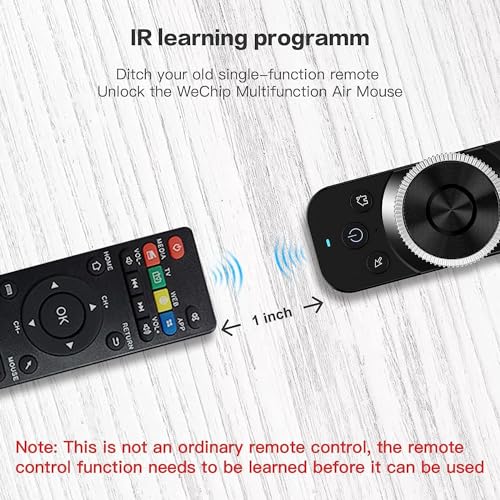 RuhZa W1S Universal TV Remote Control, We-Cip W1S Air Mouse Remote, IR/RF Remote for Nvidia Shield/Android Tv Box/PC/Projector/HTPC/All-in-one PC (RT-W1SM02 - Image 5