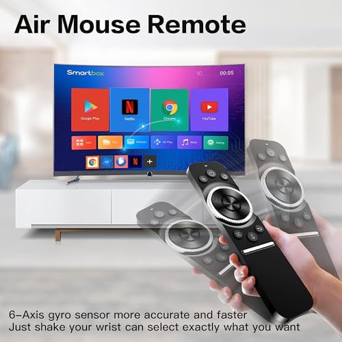 RuhZa W1S Universal TV Remote Control, We-Cip W1S Air Mouse Remote, IR/RF Remote for Nvidia Shield/Android Tv Box/PC/Projector/HTPC/All-in-one PC (RT-W1SM02 - Image 3