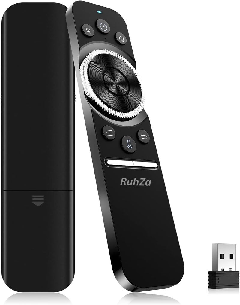 RuhZa W1S Universal TV Remote Control, We-Cip W1S Air Mouse Remote, IR/RF Remote for Nvidia Shield/Android Tv Box/PC/Projector/HTPC/All-in-one PC (RT-W1SM02 - Image 1