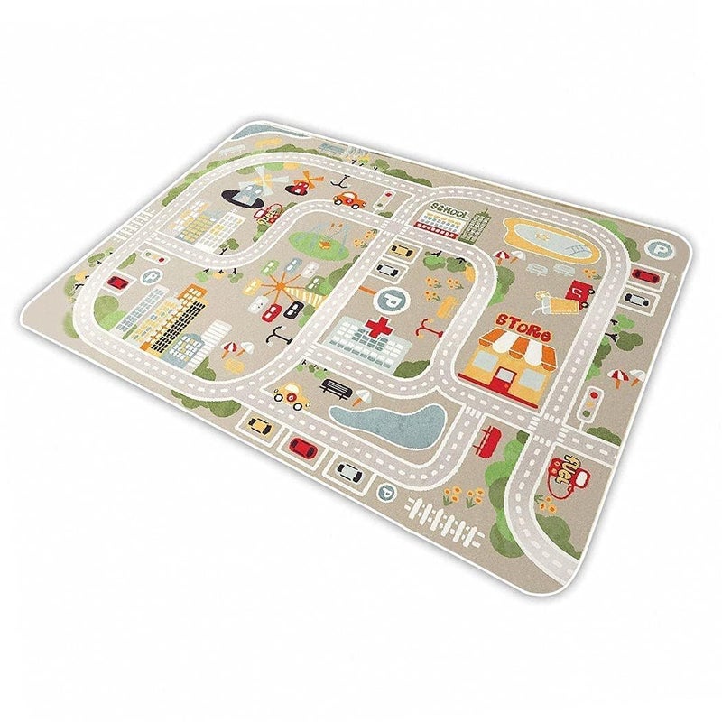 Kid Rug Carpet Playmat for Toy Cars and TrainPlay Area Rug with Rubber BackingFun Throw RugIdeal Gift for Children Baby Bedroom Play Room100160cm3963in Y6