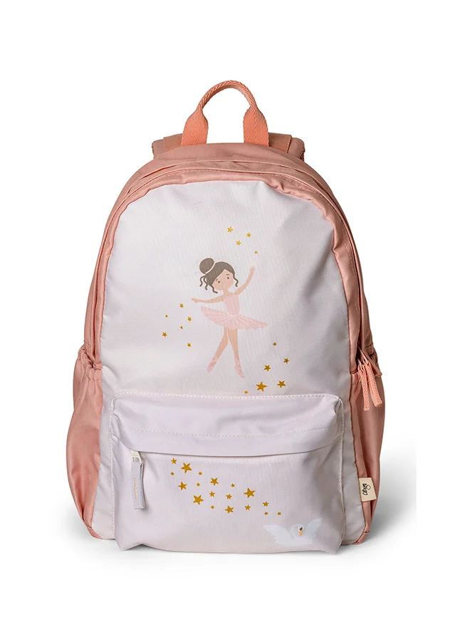 سترون Grand Backpack - Ballerina - Spacious & Durable School Backpack for Kids - Eco-Friendly RPET Fabric - Multiple Compartments & Padded Straps - Ideal for Travel & School