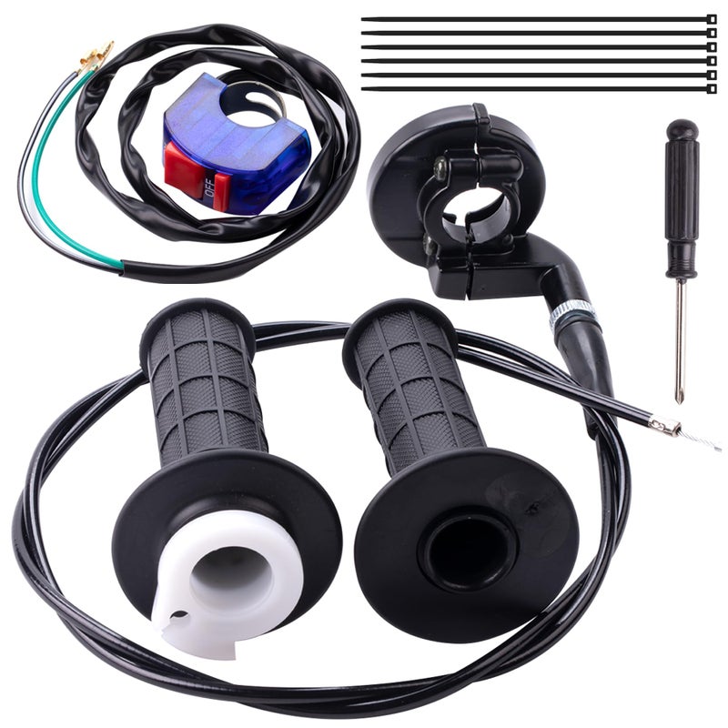 MRELC Mini Bike Throttle Cable Assembly Kit fit for Coleman CT200U CT200UEX BT200X Baja DB30 Warrior MB200 Predator 212cc Massimo Motovox 196cc 200cc 65hp Engine Parts 78 Handlebar - Image 3
