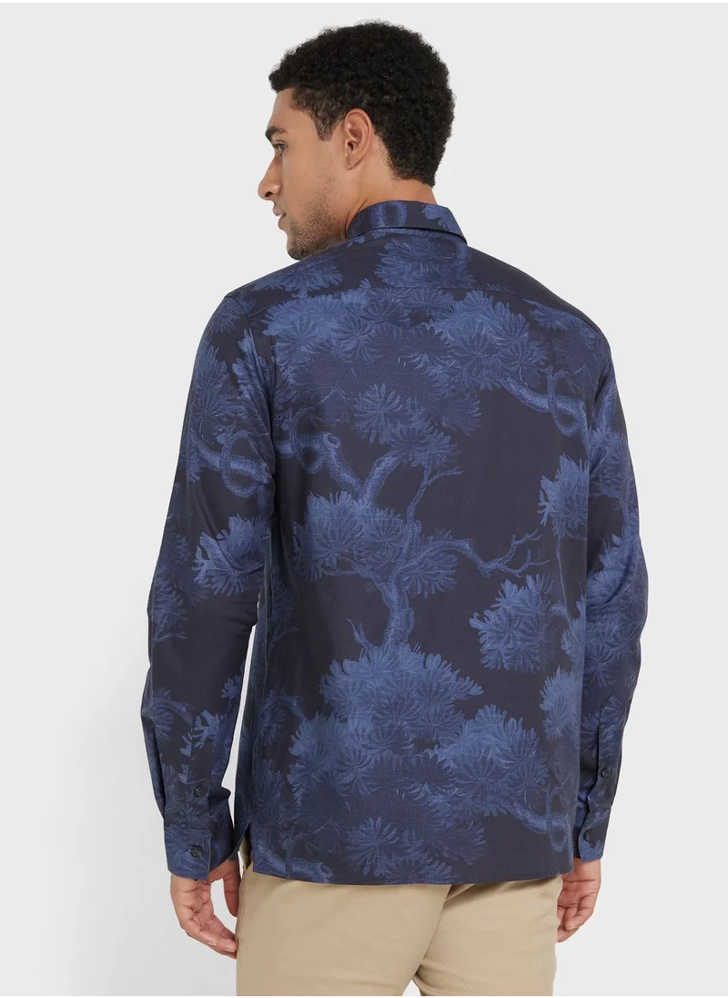 Ted Baker Casual Print Regular Fit Shirt