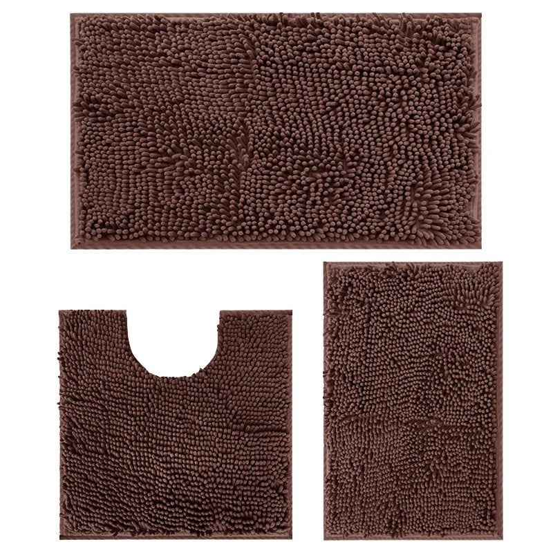 Y&D Plush Bathroom Rugs Set - Super Absorbent Bath Mats for Tub, Shower & Toilet - Non-Slip, Soft Bath Mats - Image 2