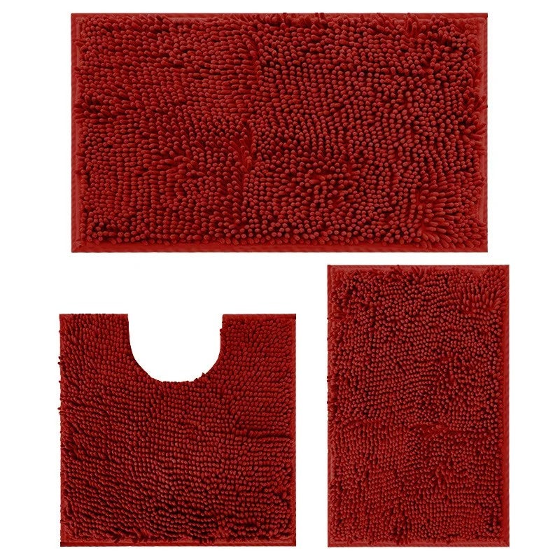 Y&D Plush Bathroom Rugs Set - Super Absorbent Bath Mats for Tub, Shower & Toilet - Non-Slip, Soft Bath Mats - Image 1