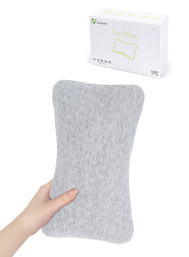 وسادة صغيرة للنوم، وسادة الرقبة ودعم الخصر، وسادة السفر للطائرات والسيارات والمكاتب والمنزل - وسادة صغيرة ناعمة وقابلة للغسل على الجانب النائم، وردي - 1 - Image 1