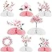 Fangleland 8Pcs Cherry Blossom Honeycomb Centerpieces for Girls Japanese Cherry Blossom Themed Party Decorations for Birthday Baby Shower Gender Reveal Wedding Bridal Shower Party Decor - Image 2